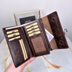 Women's Leather Wallet — Brown, 2095 — product view 1
