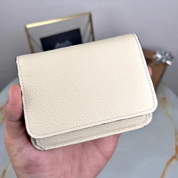 Leather Card Holder — Beige, Guti, 2098 — product view 1