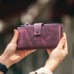 Leather Phone Wallet — Purple, 2032 — product view 1