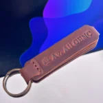 Leather Keyring — Hazelnut Brown — product view 1