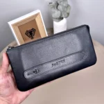 Men's Leather Handbag — Glossy Black, 2029 — product view 1