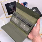 Leather Wallet — Khaki, Guti, 2022 — product view 1