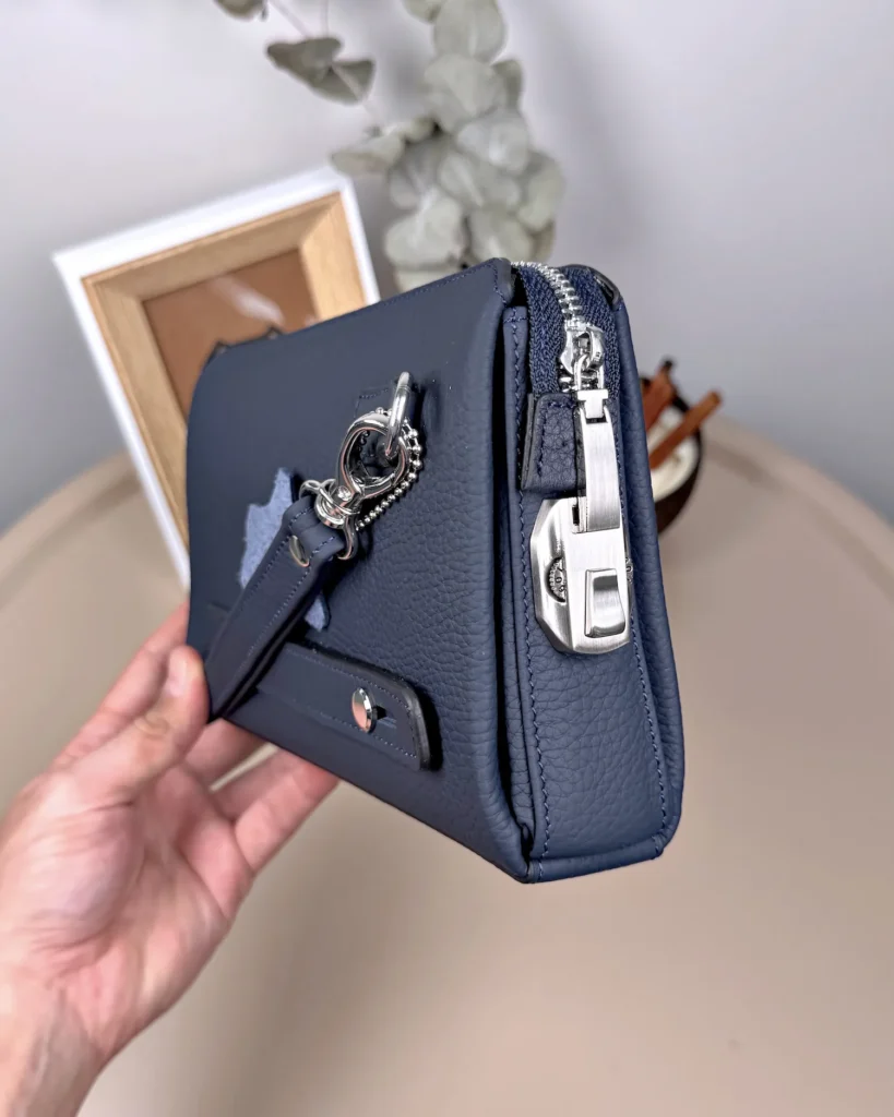 Men's Leather Handbag — Navy, 2105 — product view 1