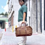Distressed Leather Travel Bag — 2120 — product view 1