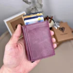 Leather Pop-up Wallet — Purple, Tiguen, 2001 — product view 1