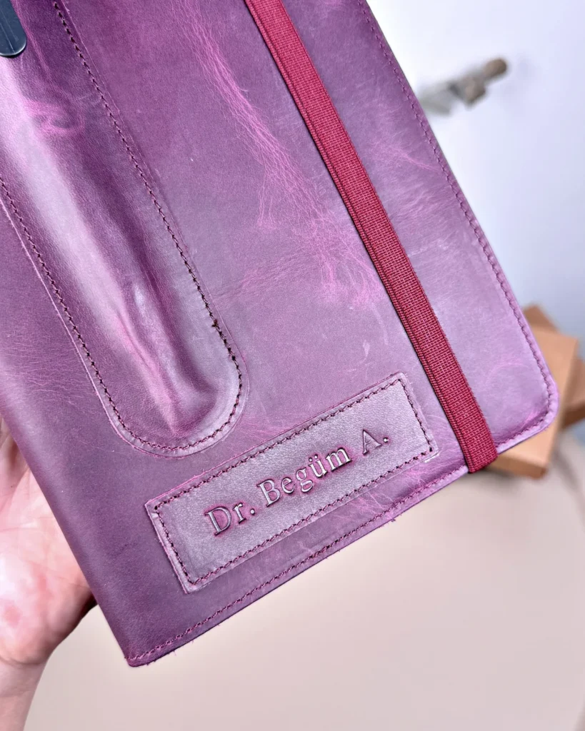 Leather Organizer — Purple, 2129 — product view 2