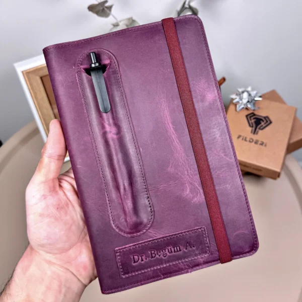 Leather Organizer — Purple, 2129 — product view 1