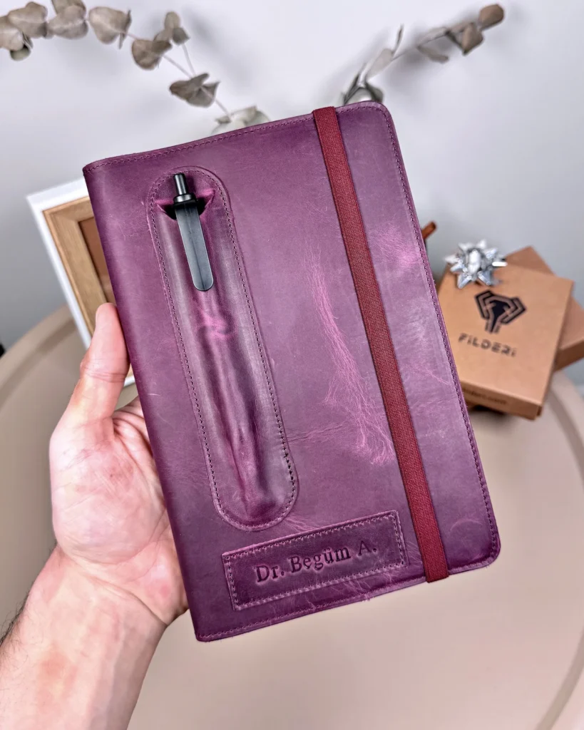 Leather Organizer — Purple, 2129 — product view 1