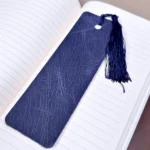 Leather Bookmark — Navy — product view 1