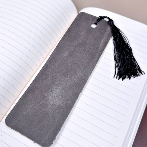 Leather Bookmark — Gray — product view 1