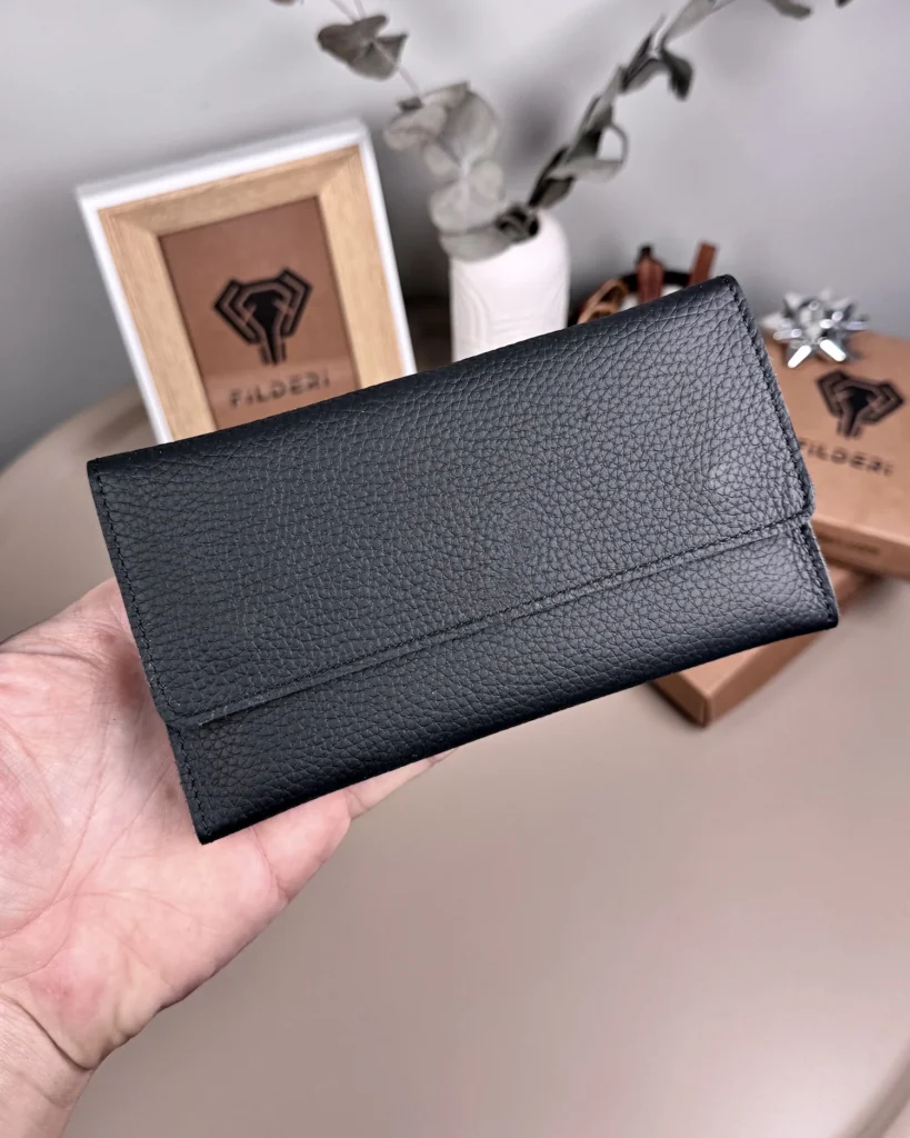 Leather Tobacco Pouch — Matte Black, 2131 — product view 2