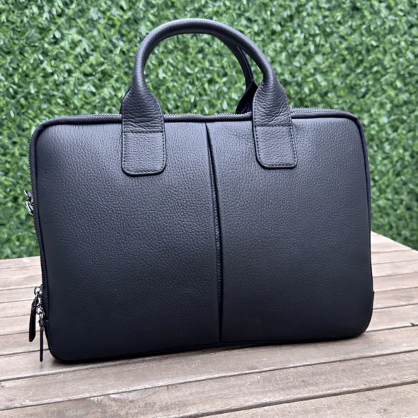 Leather Laptop Sleeve — Black, 2136 — product view 1