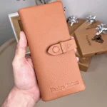 Zip Magnetic Women's Leather Wallet — Cognac, 2133 — product view 1