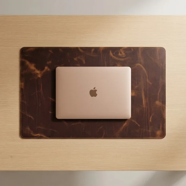 Leather Mouse Pad — Hazelnut Brown, 2141 — product view 1