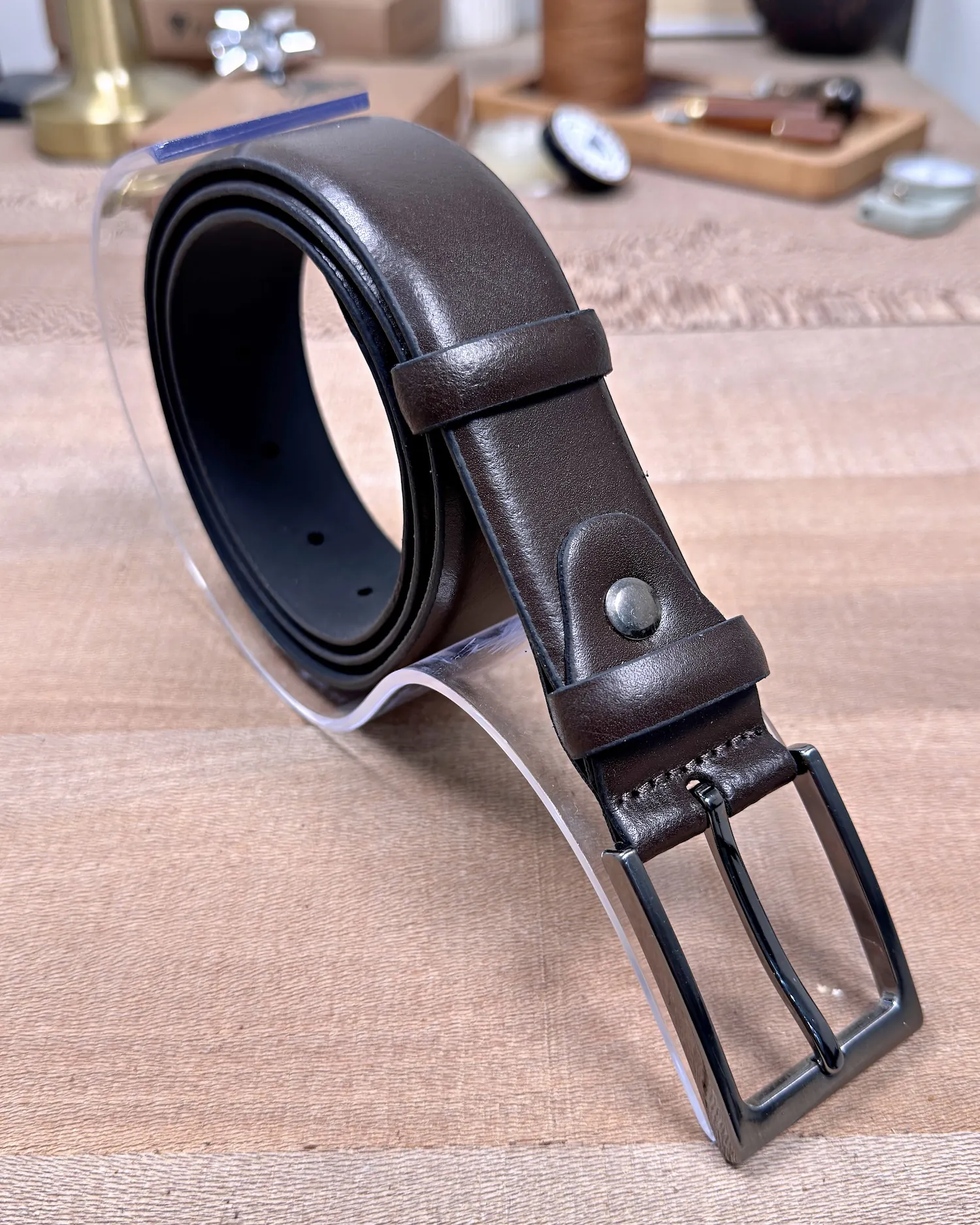 filderi-176770-92e1e7b56403 Men's Leather Belt — Brown, Dress Style — product view 1