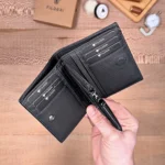 Leather Wallet — Black, Ultra Elite, 2044 — product view 1