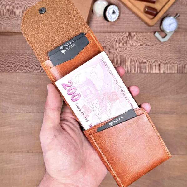 Leather Wallet — Cognac, 2142 — product view 1