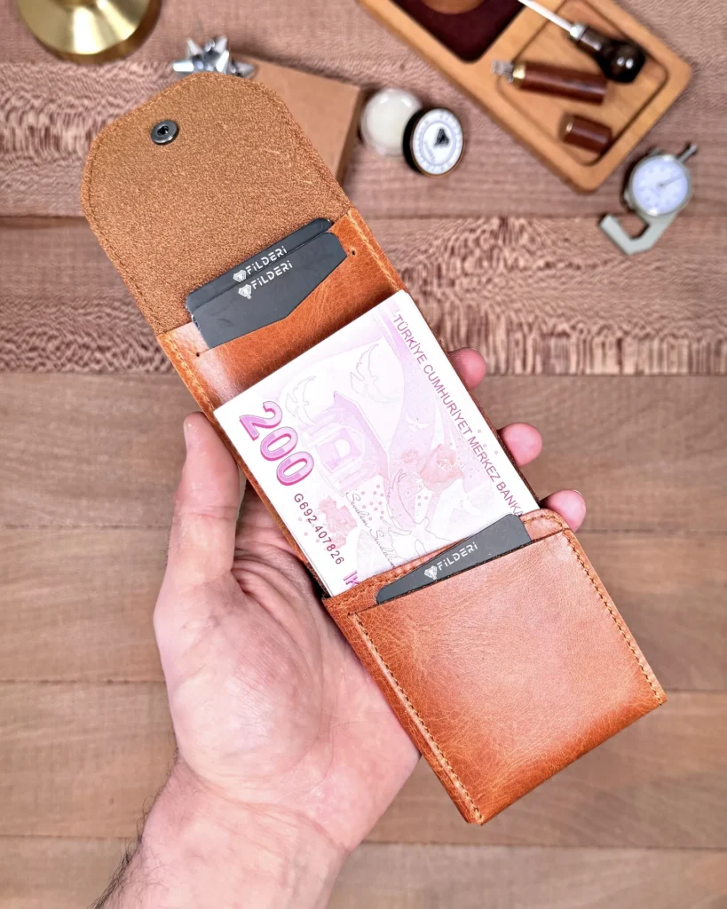 Leather Wallet — Cognac, 2142 — product view 1