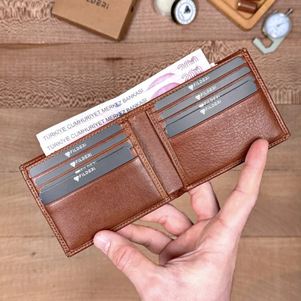 Men's Leather Wallet — Cognac, Arsel, 2144 — product view 1