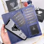 Leather Phone Wallet — Navy, 2027 — product view 1