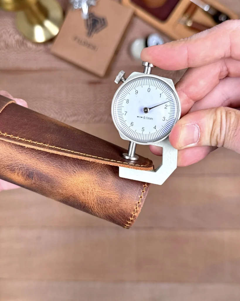 Leather Mouse Pad — Hazelnut Brown — product view 2