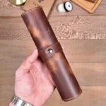 Leather Mouse Pad — Hazelnut Brown — product view 1