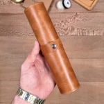 Leather Mouse Pad — Cognac — product view 1