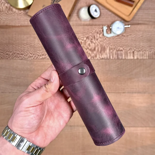Leather Mouse Pad — Purple — product view 1