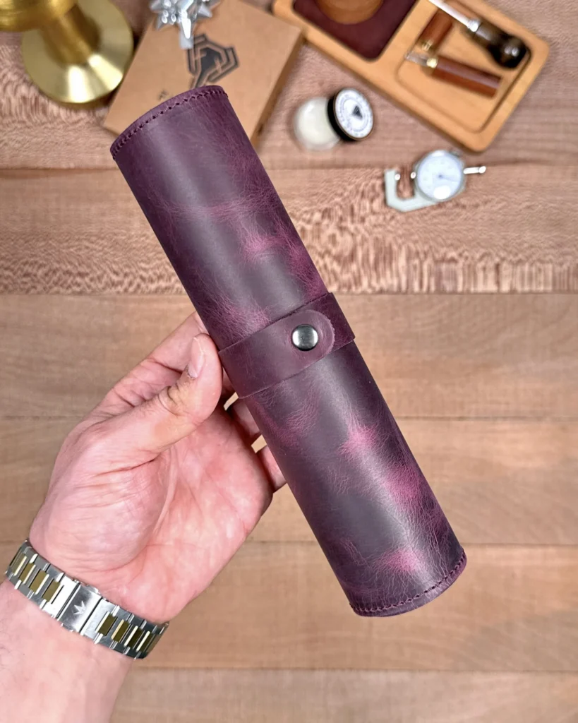 Leather Mouse Pad — Purple — product view 1