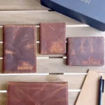 Magnetic Leather Gift Set — Hazelnut Brown — product view 1