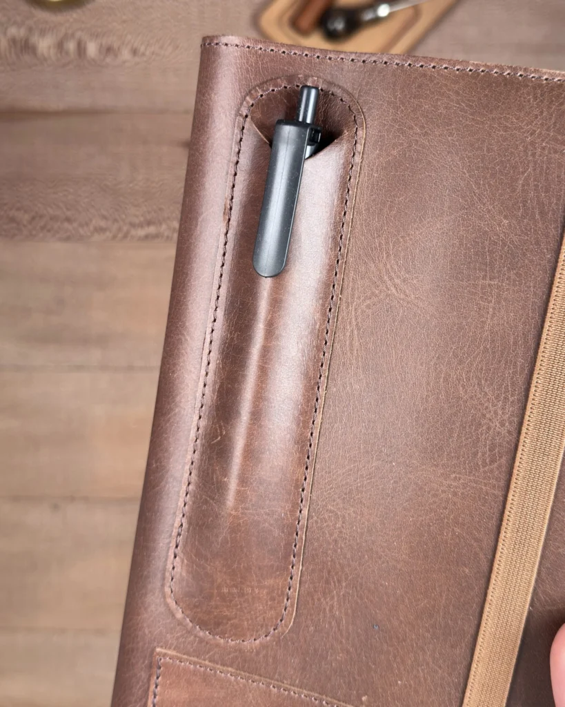 Leather Organizer — Glossy Brown, 2129 — product view 2