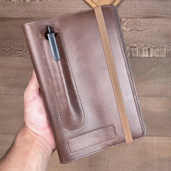 Leather Organizer — Glossy Brown, 2129 — product view 1