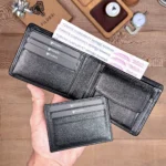 Men's Leather Wallet — Black, Arsel, 2025 — product view 1