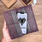 Leather Phone Wallet — Purple, 2028 — product view 1
