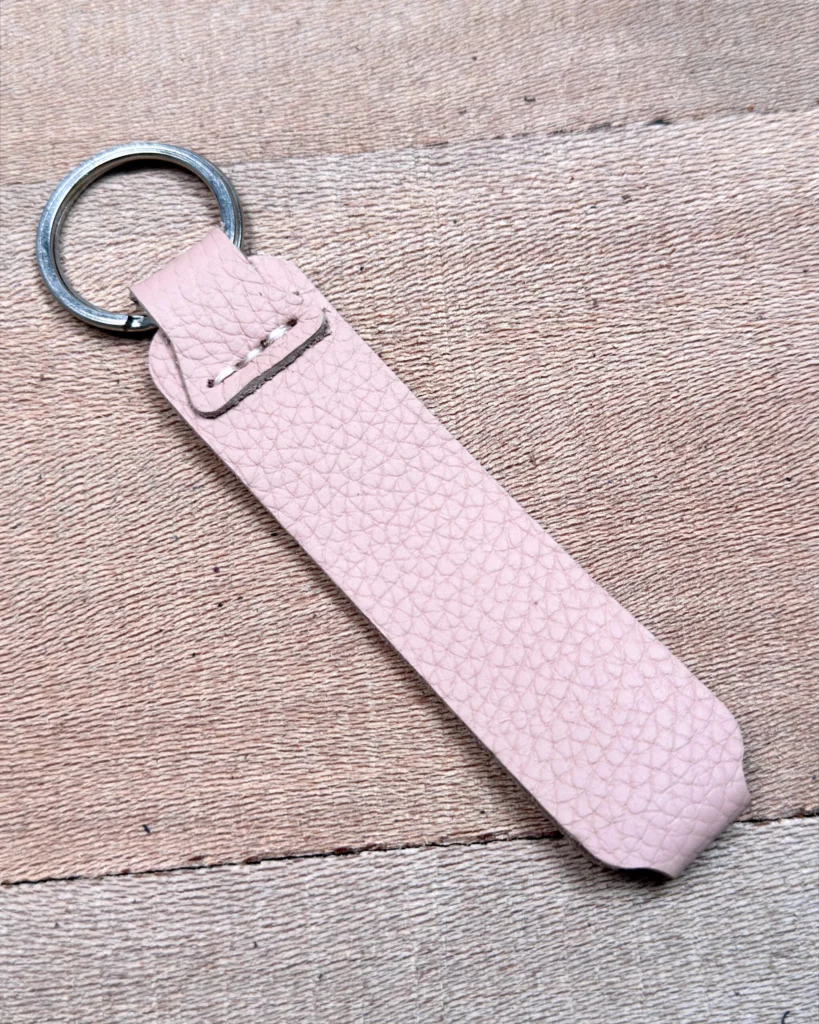 Leather Keyring — Blush, Guti — product view 1