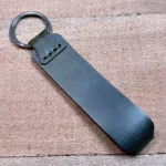 Leather Keyring — Green, Crazy — product view 1
