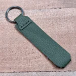 Leather Keyring — Green, Guti — product view 1