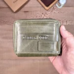 Zip Leather Wallet — Green, 2031 — product view 1