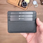 Leather Card Holder — Matte Black, 2165 — product view 1