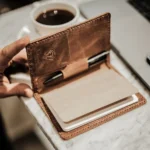 Leather Notebook Cover — Hazelnut Brown, 2051 — product view 1