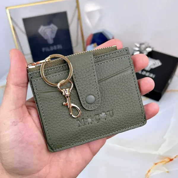 Leather Card Holder — Khaki, 2052 — product view 1
