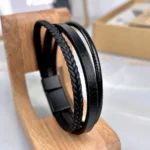 Braided Bracelet — Black — product view 1