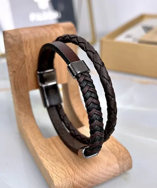 Magnetic Bracelet — Brown — product view 1