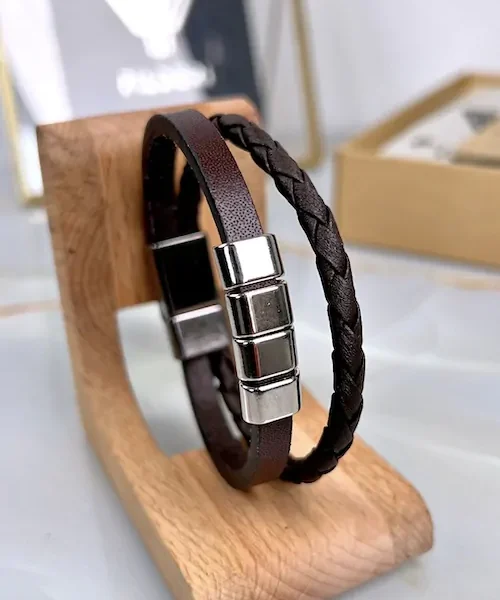 Magnetic Bracelet — Brown — product view 1