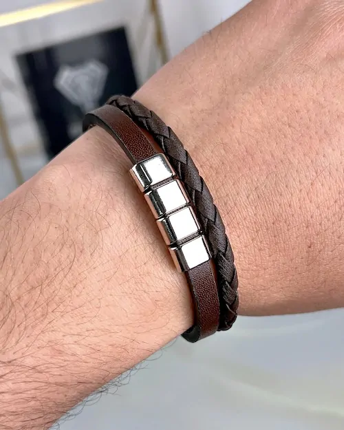 Magnetic Bracelet — Brown — product view 2