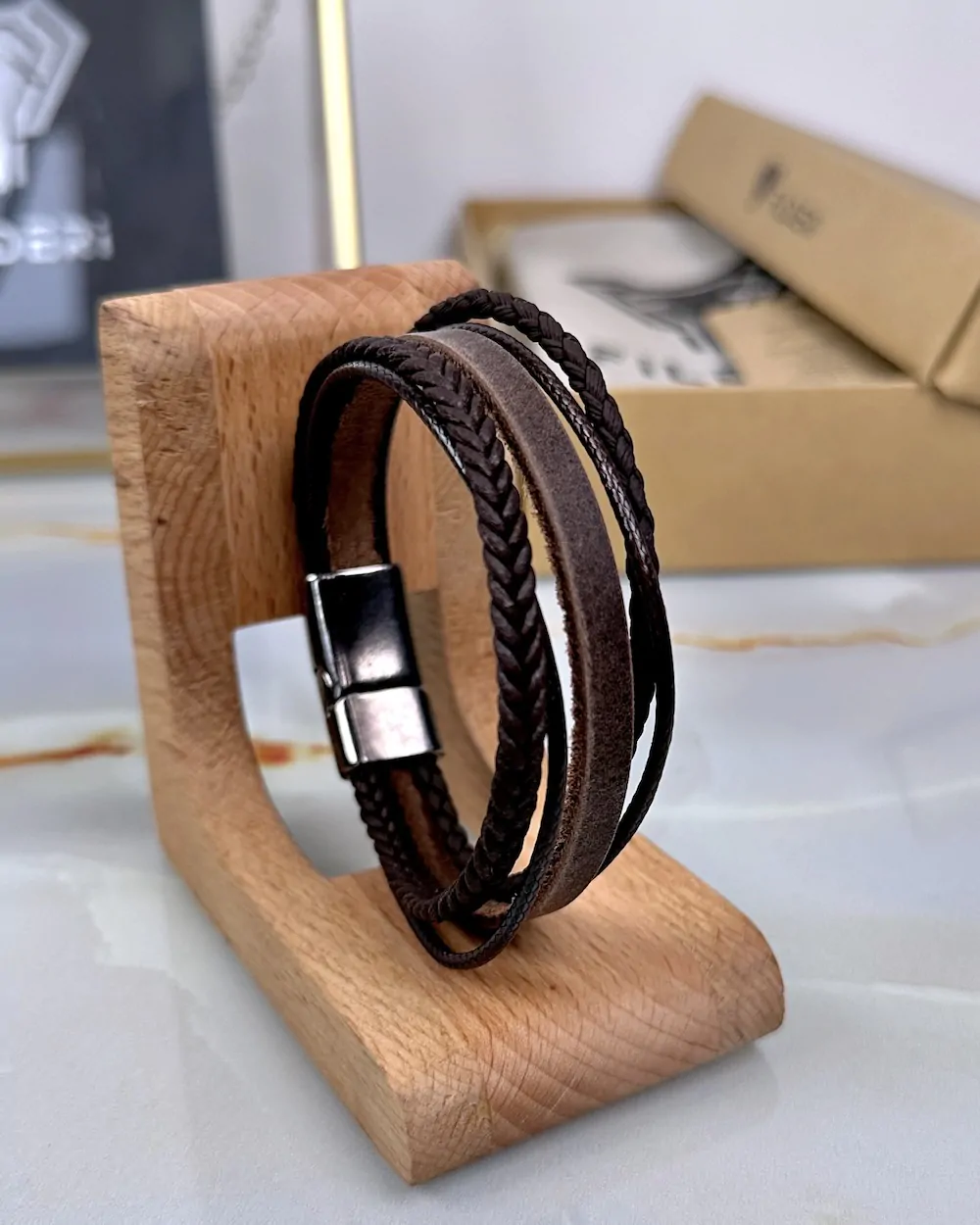filderi-50869-80b9c1d9667a Braided Bracelet — Brown — product view 1