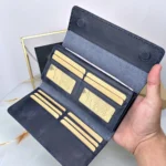 Leather Wallet — Navy, 2022 — product view 1