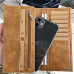 Leather Phone Wallet — Cognac, 2013 — product view 1