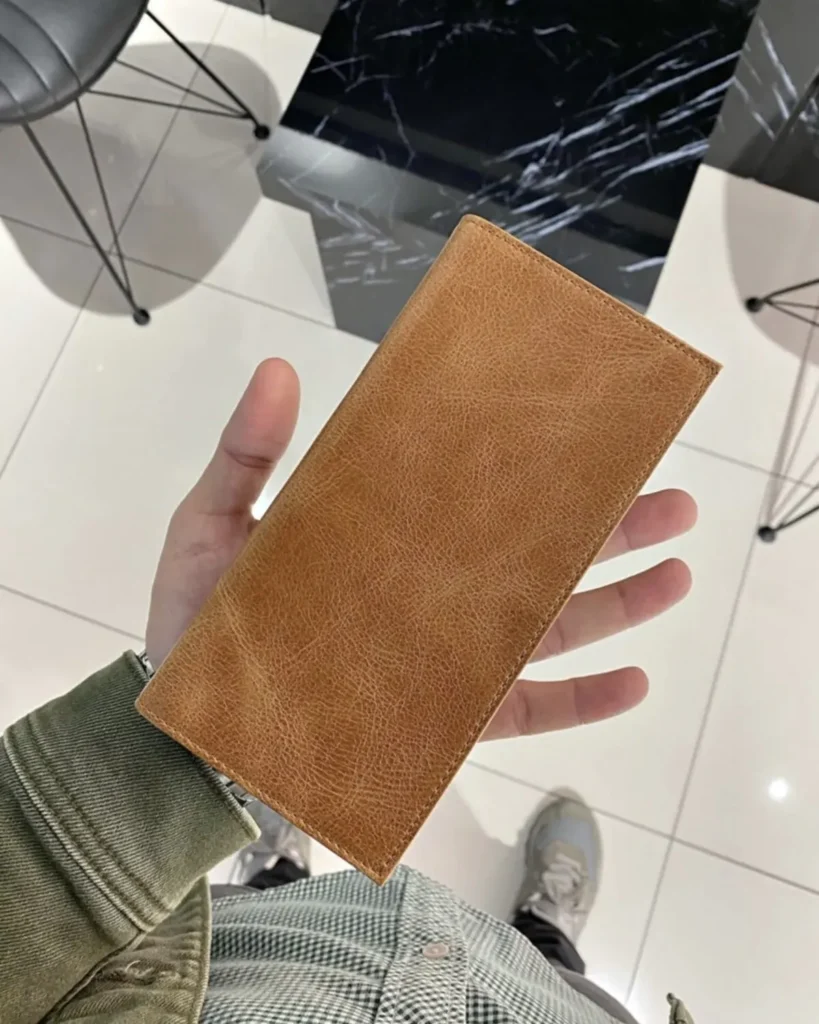 Leather Phone Wallet — Cognac, 2013 — product view 2