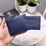 Men's Leather Wallet — Navy, 2025 — product view 1